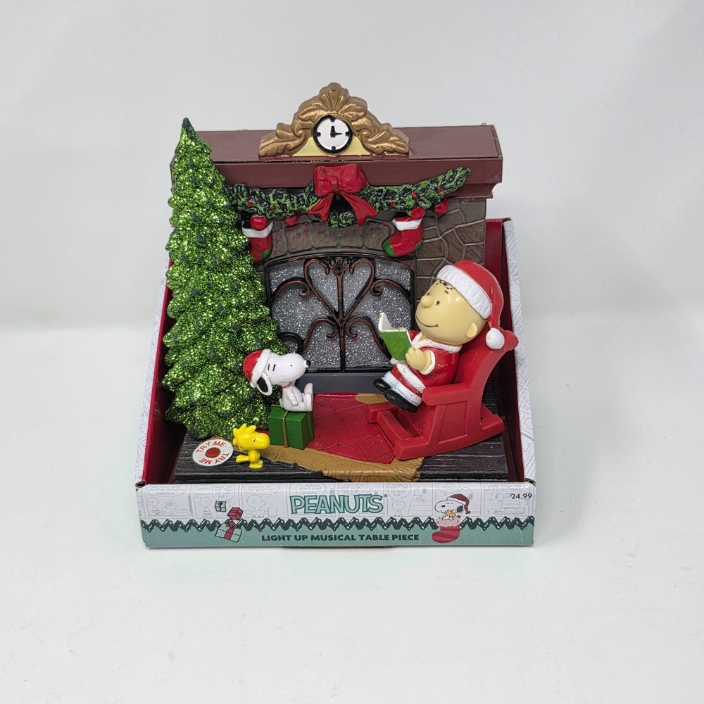 Peanuts Light Up Musical‎ Table Snoopy Charlie Rocking Chair Christmas 2023